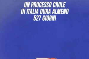 La giustizia in Italia è la seconda più lenta in Europa