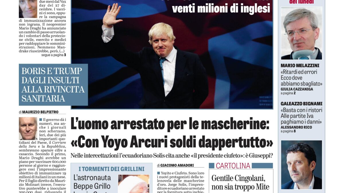 Oggi in edicola
