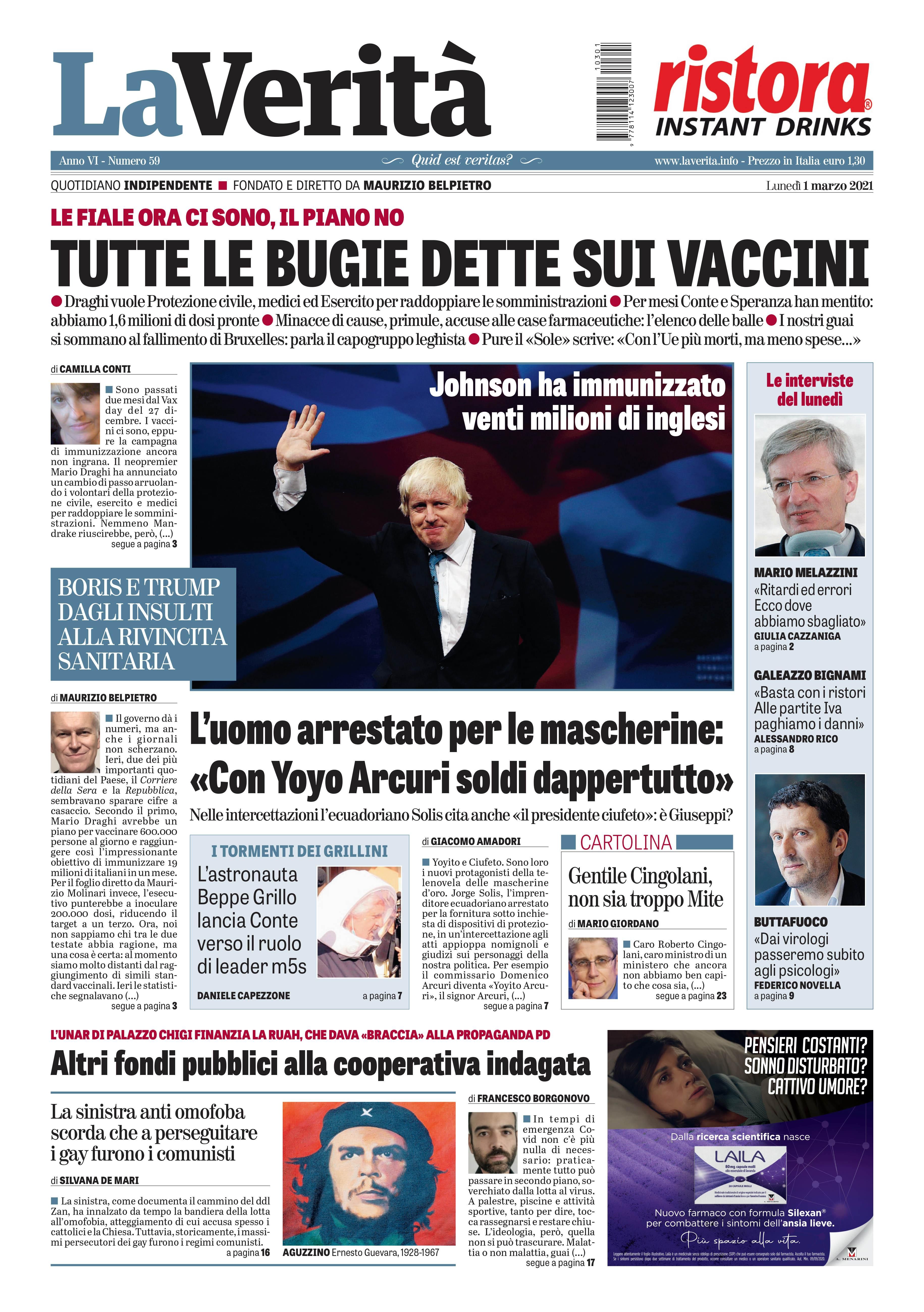 Oggi in edicola