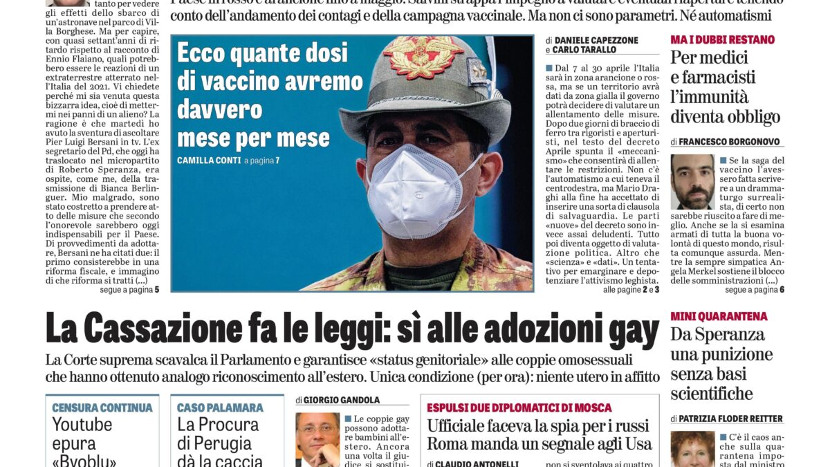 Oggi in edicola