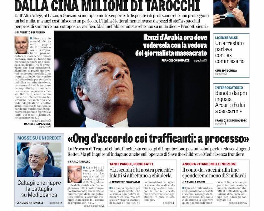 Oggi in edicola