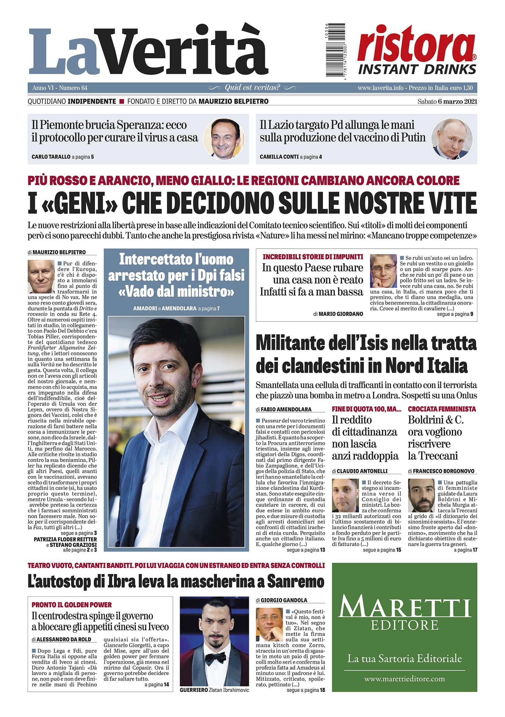 Oggi in edicola