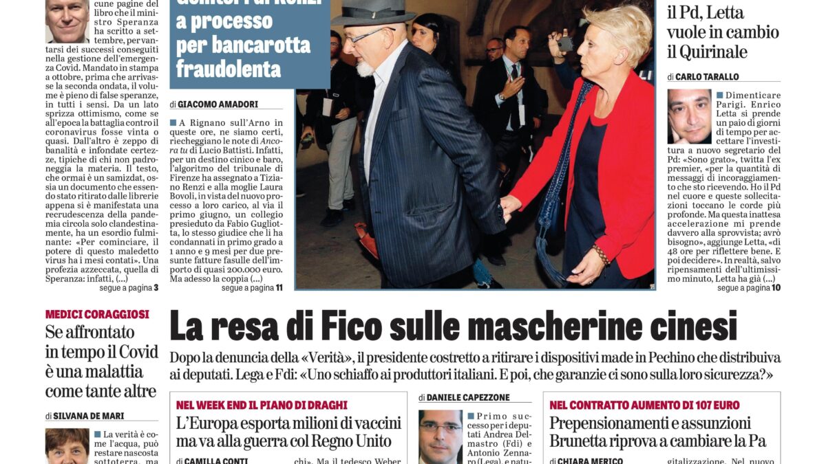Oggi in edicola