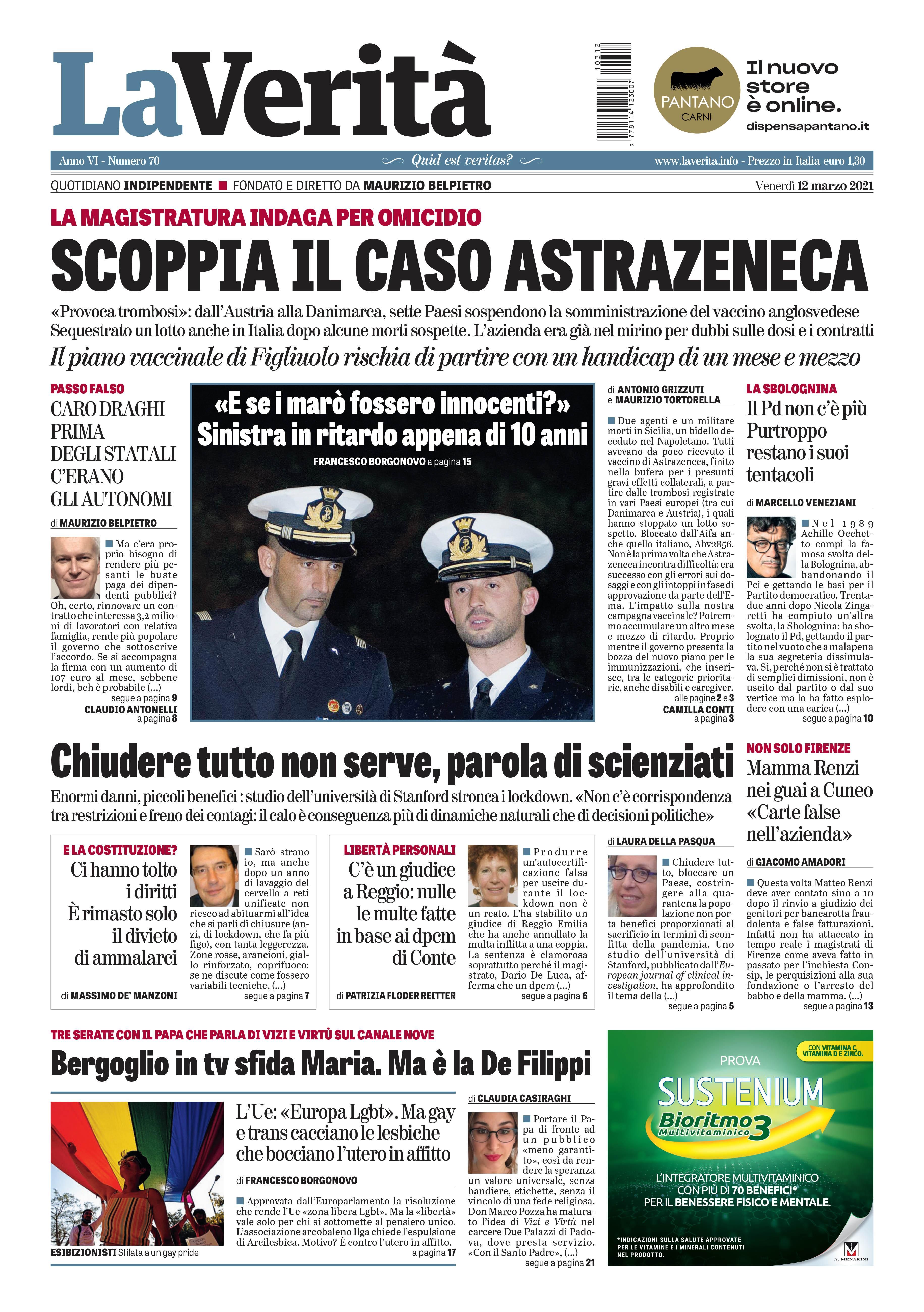 Oggi in edicola