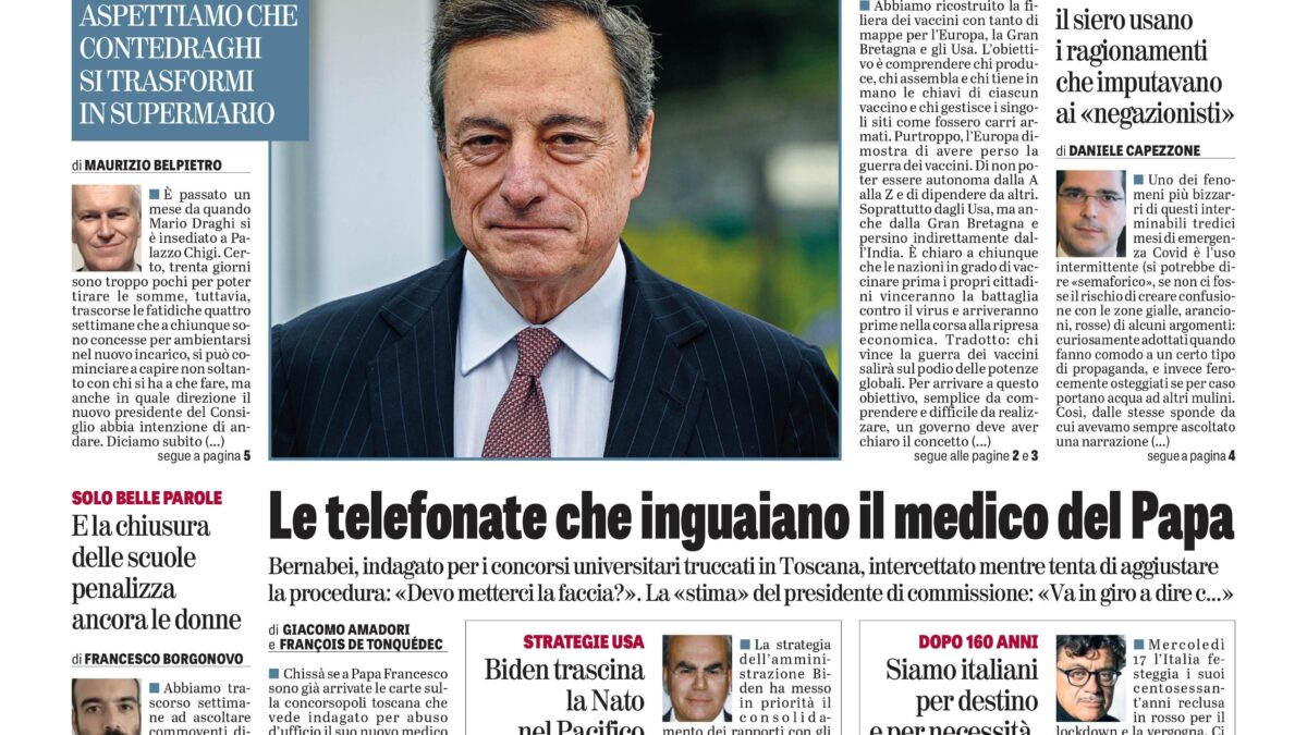 Oggi in edicola