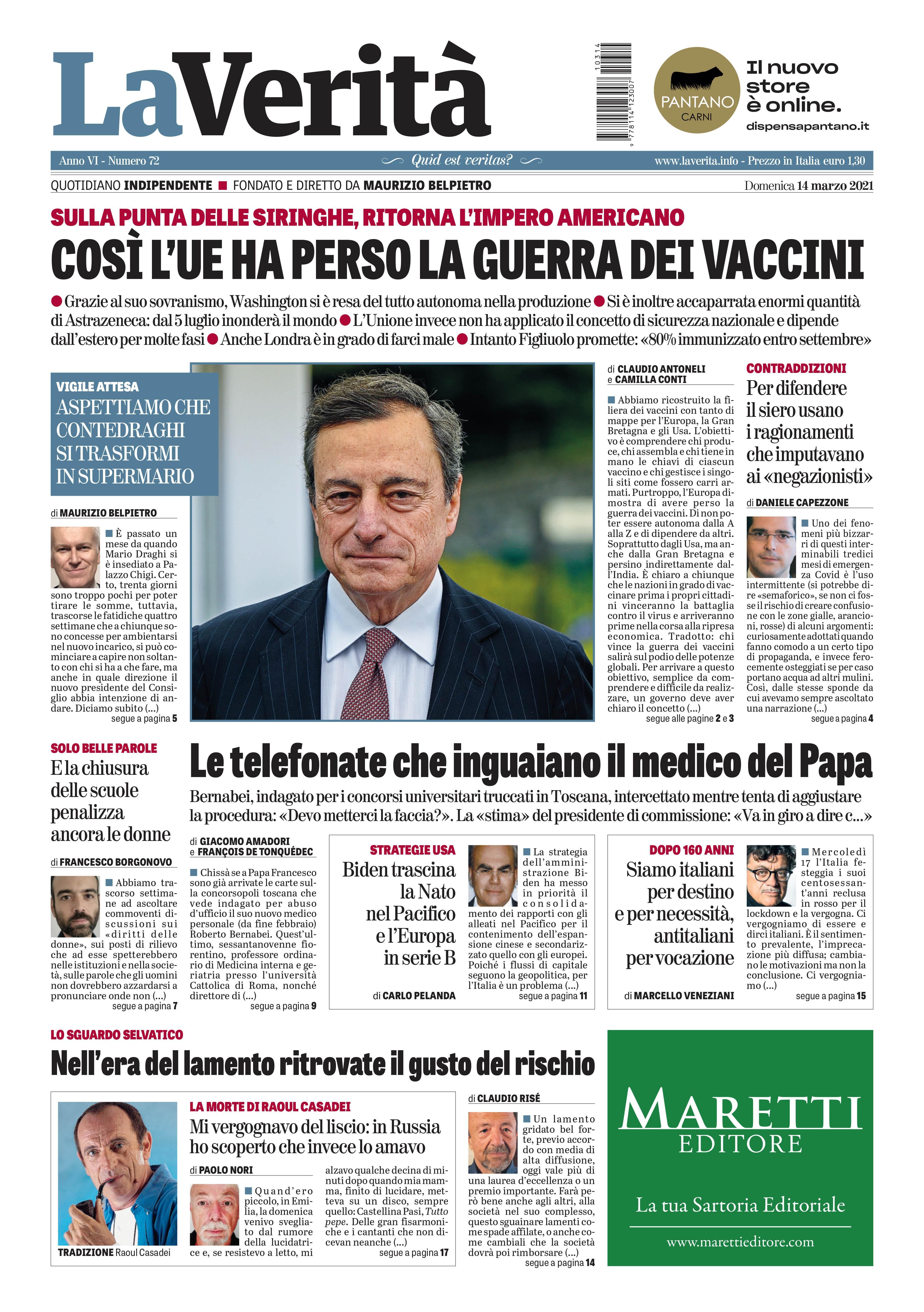 Oggi in edicola
