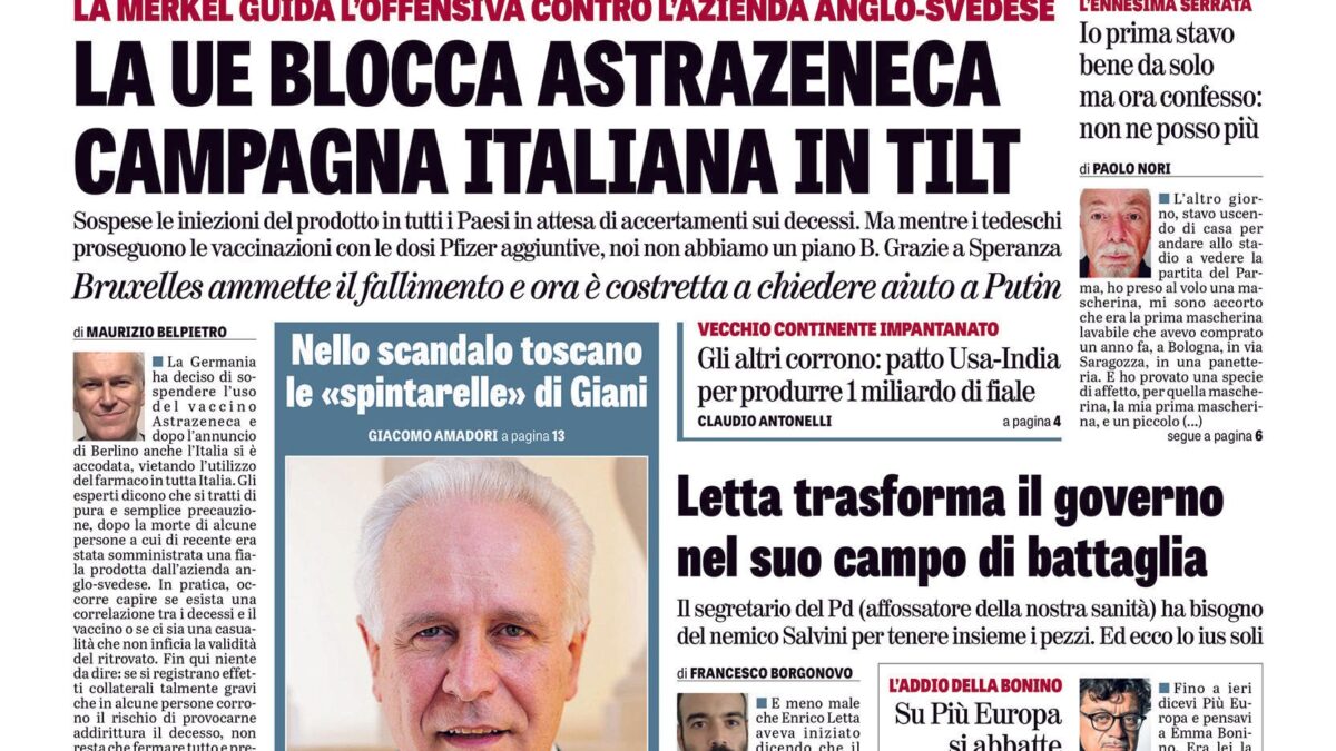 Oggi in edicola