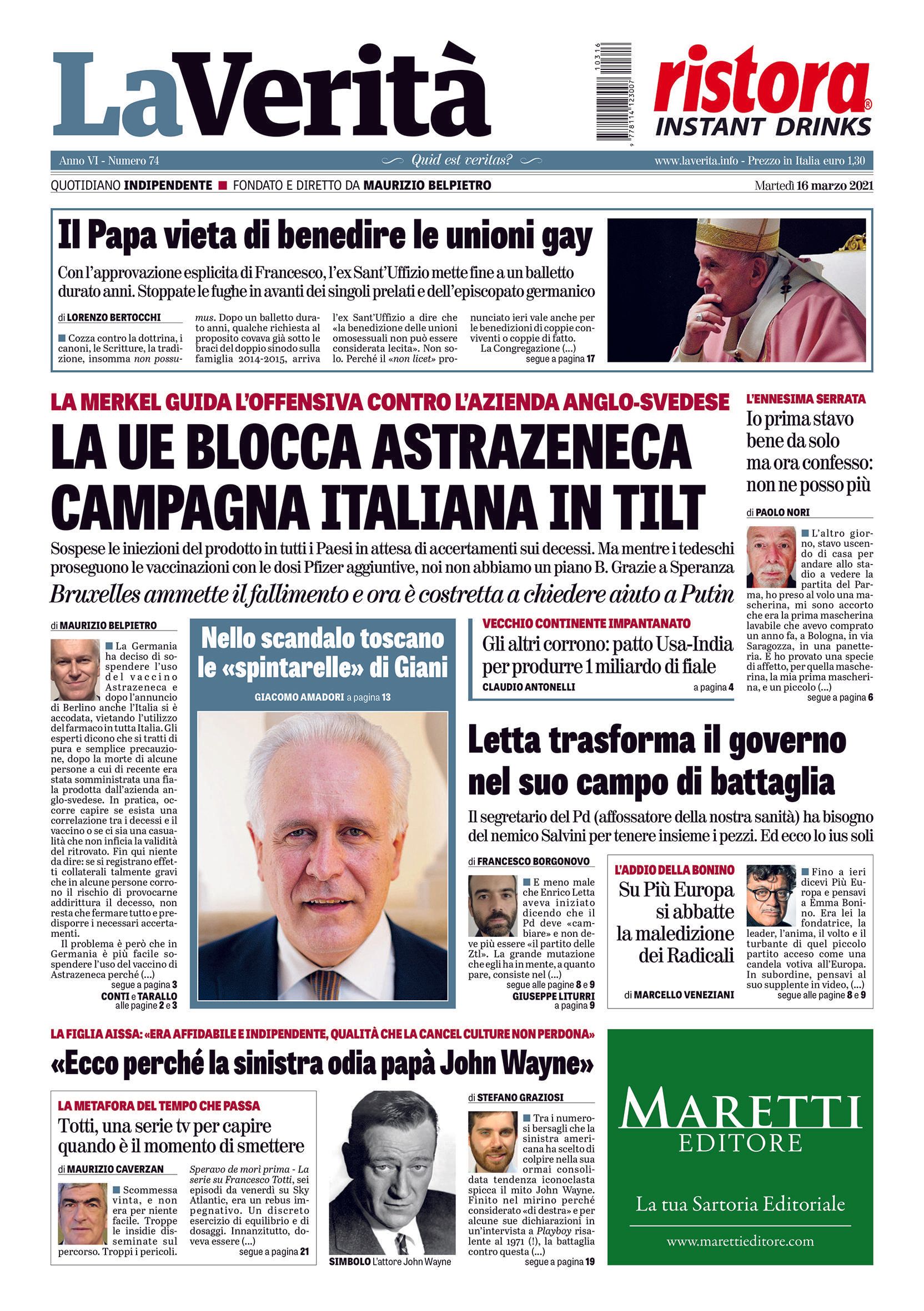 Oggi in edicola
