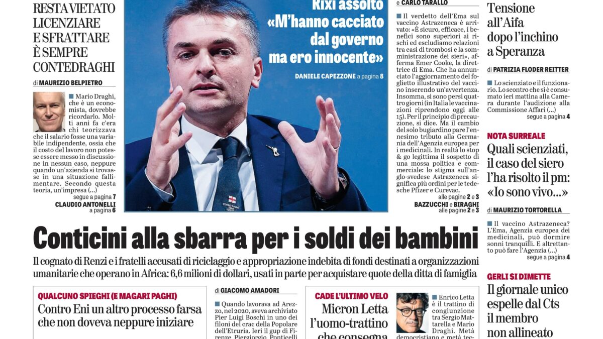 Oggi in edicola