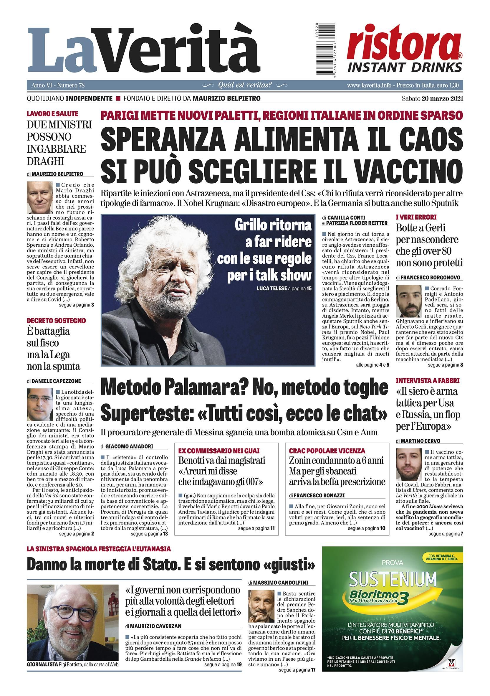 Oggi in edicola