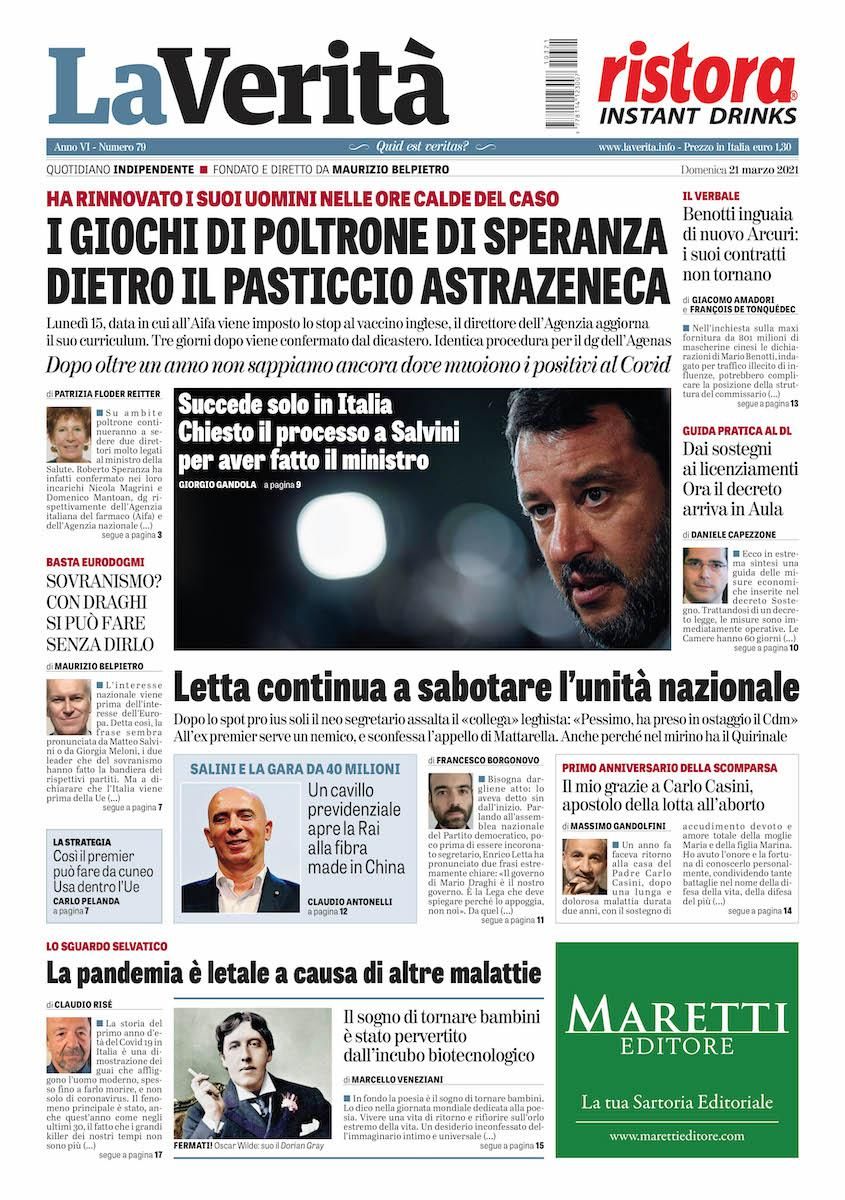 Oggi in edicola