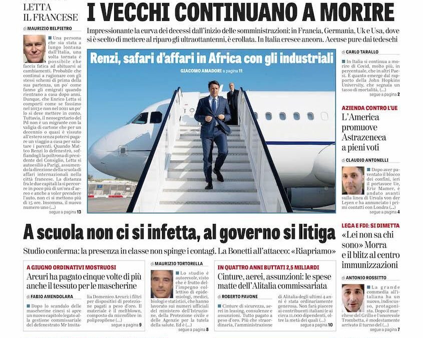 Oggi in edicola