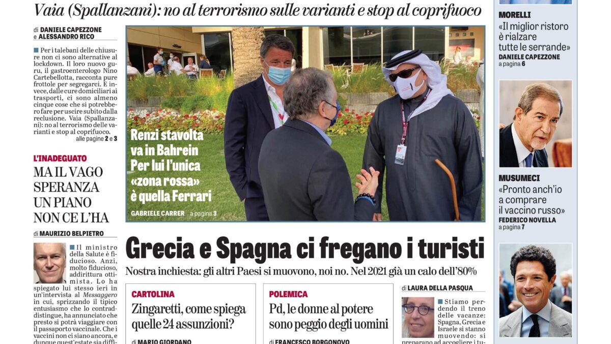 Oggi in edicola