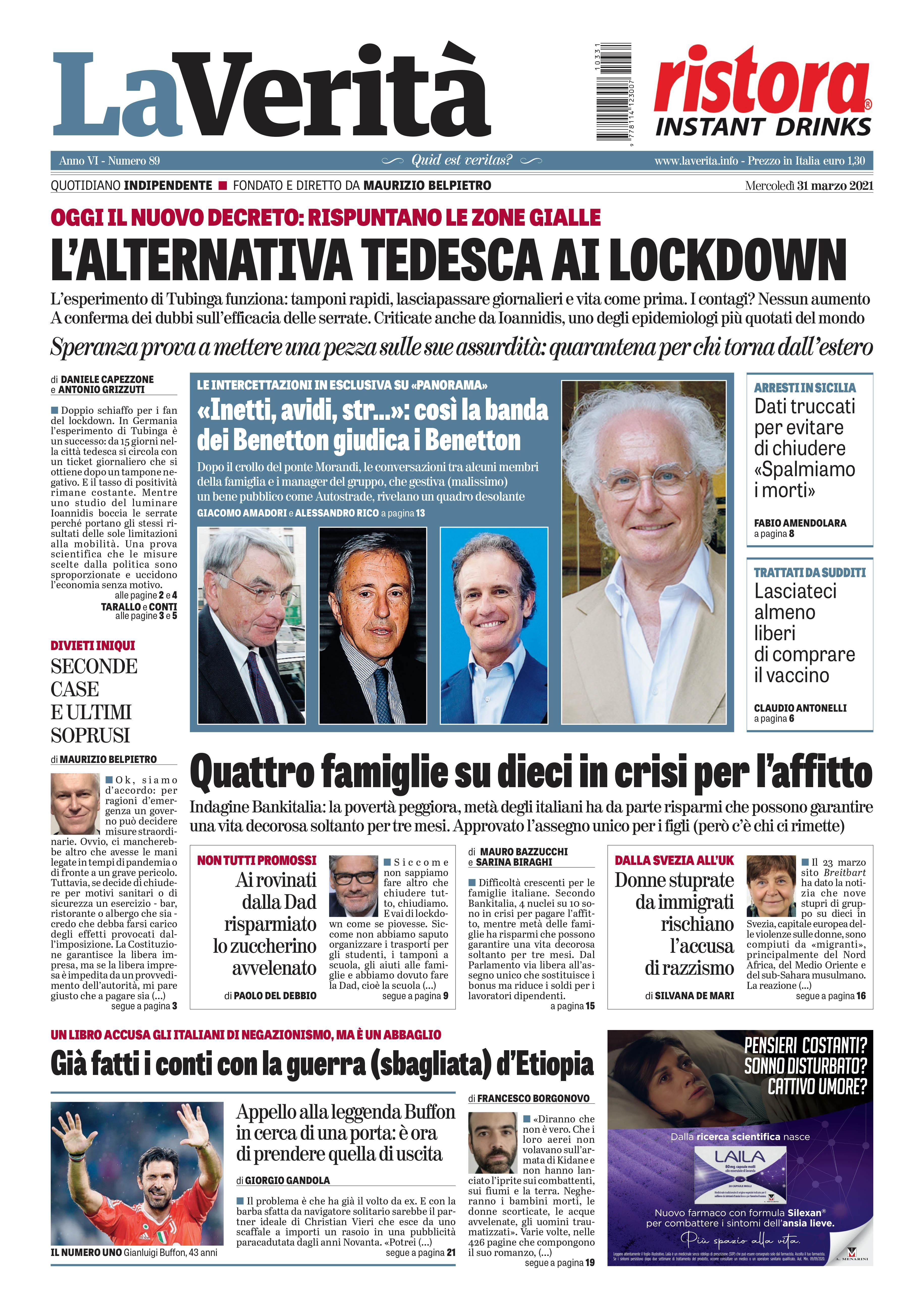 Oggi in edicola