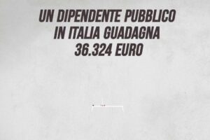 Un dipendente pubblico in Italia guadagna 36.324 euro