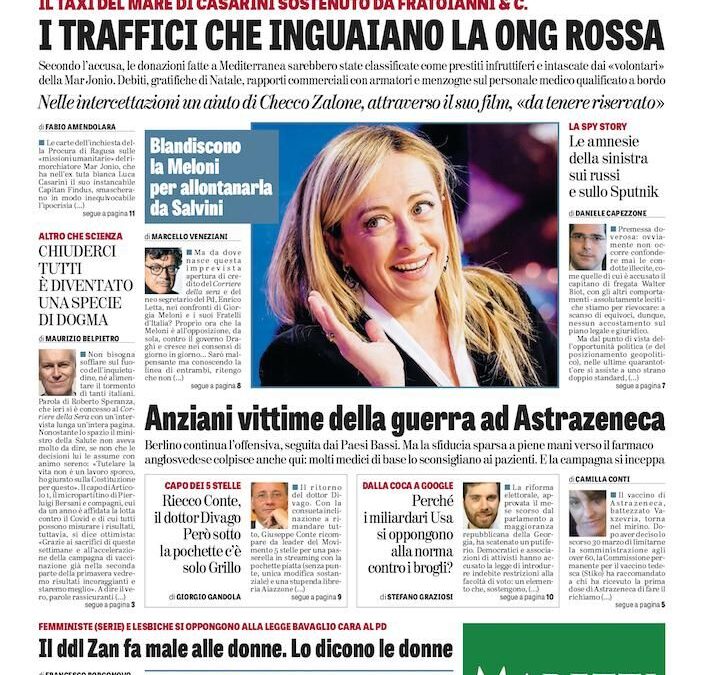 Oggi in edicola