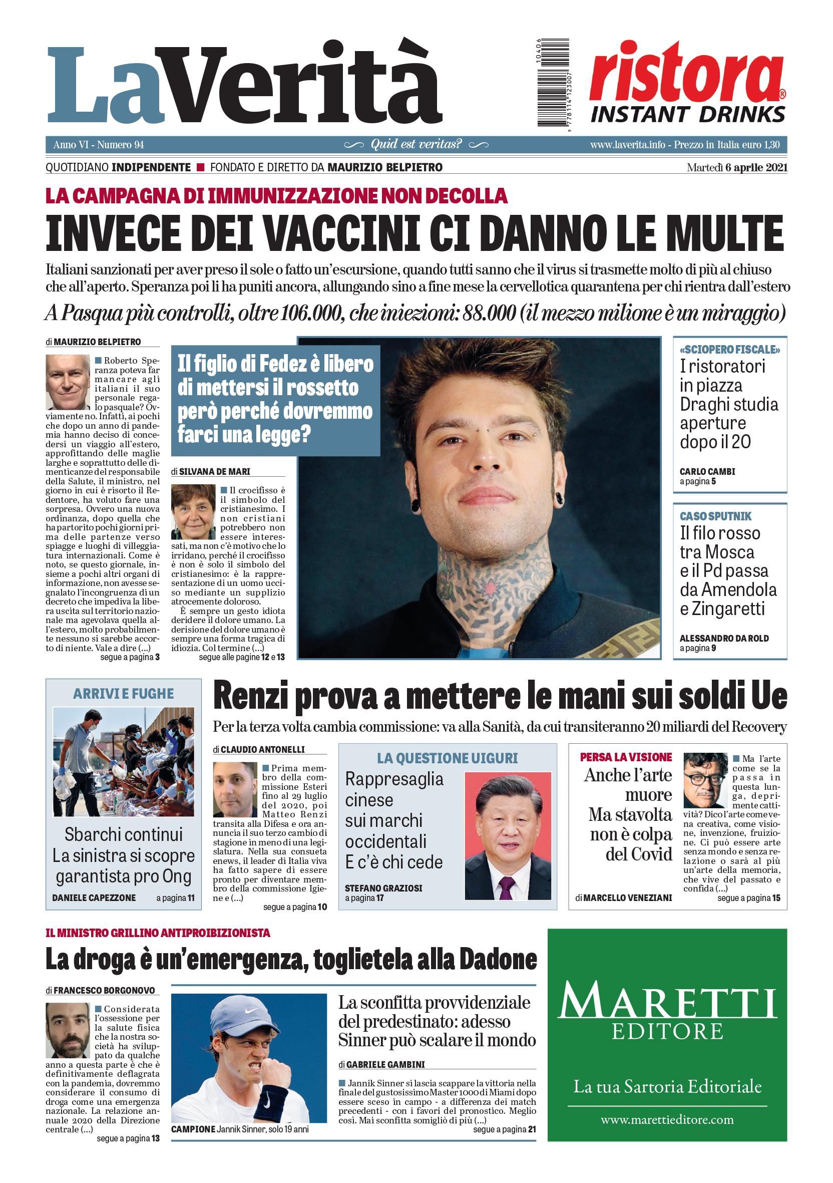 Oggi in edicola