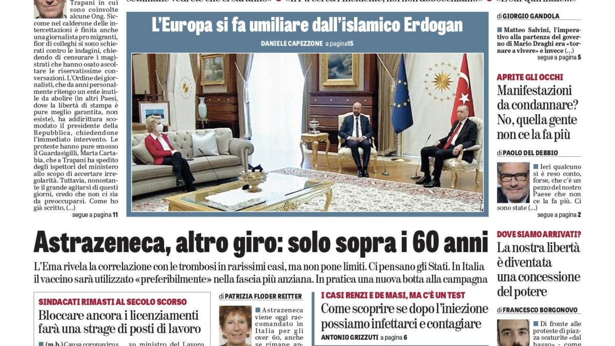 Oggi in edicola