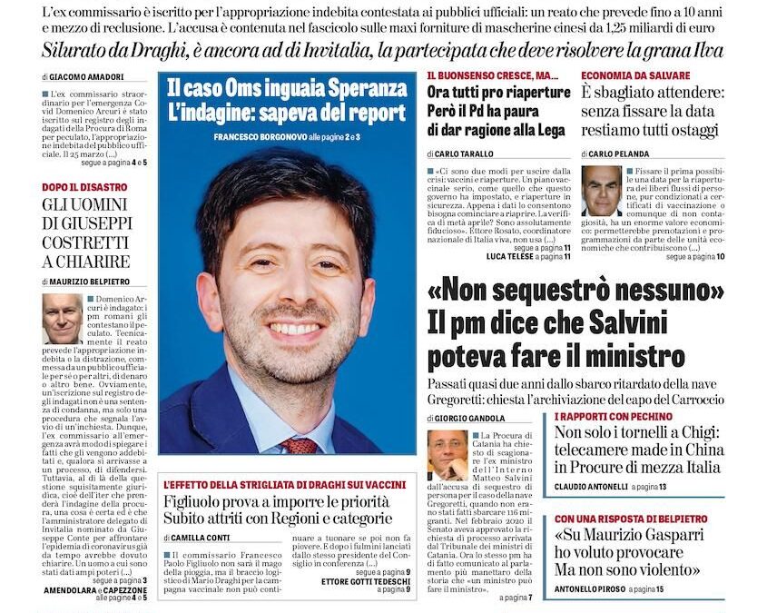 Oggi in edicola