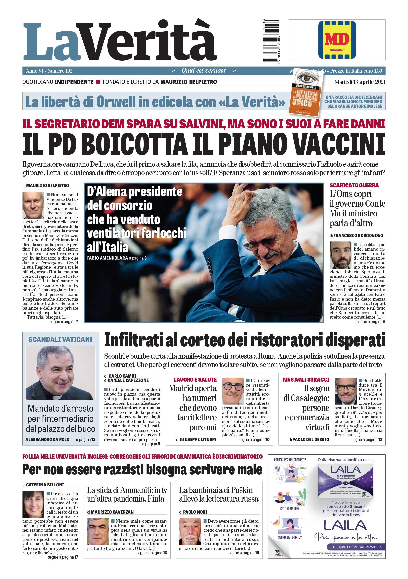 Oggi in edicola