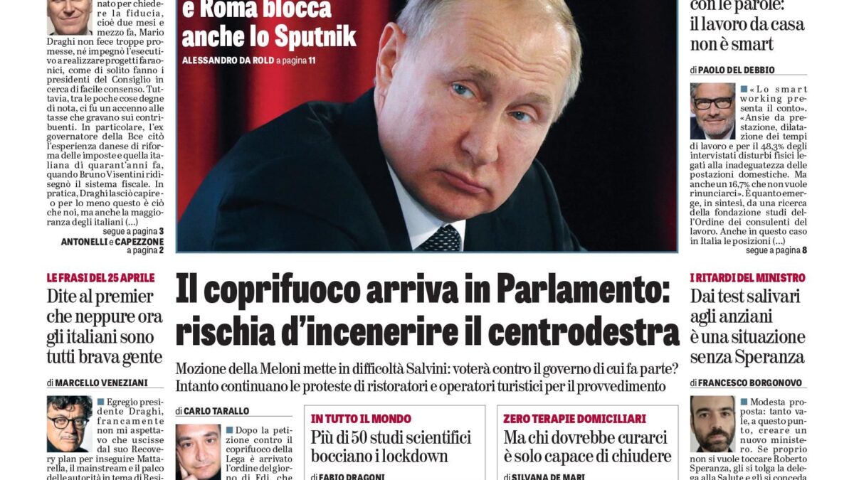 Oggi in edicola