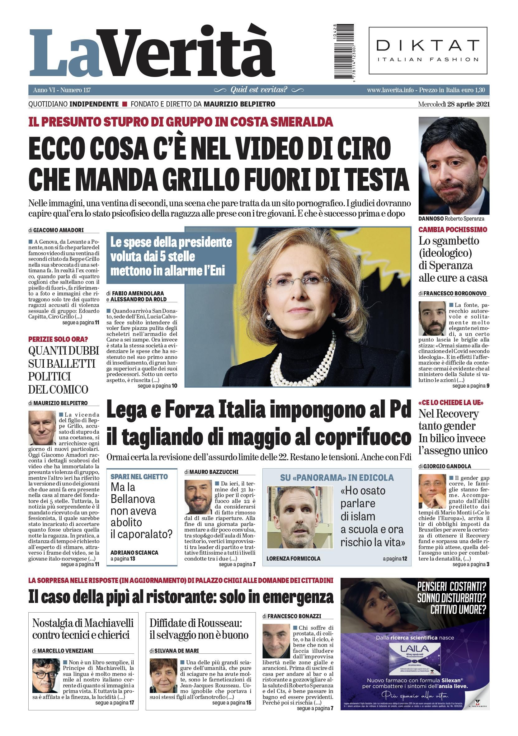 Oggi in edicola
