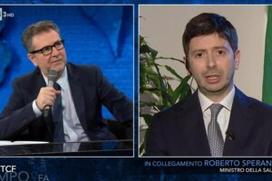 Il ministro in tv. Nemmeno una domanda su Guerra e Oms