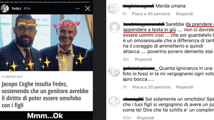 La risposta di Coghe a Fedez: «Condivide fake news e io vengo bullizzato»