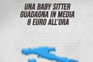 Una baby sitter guadagna in media 8 euro all’ora