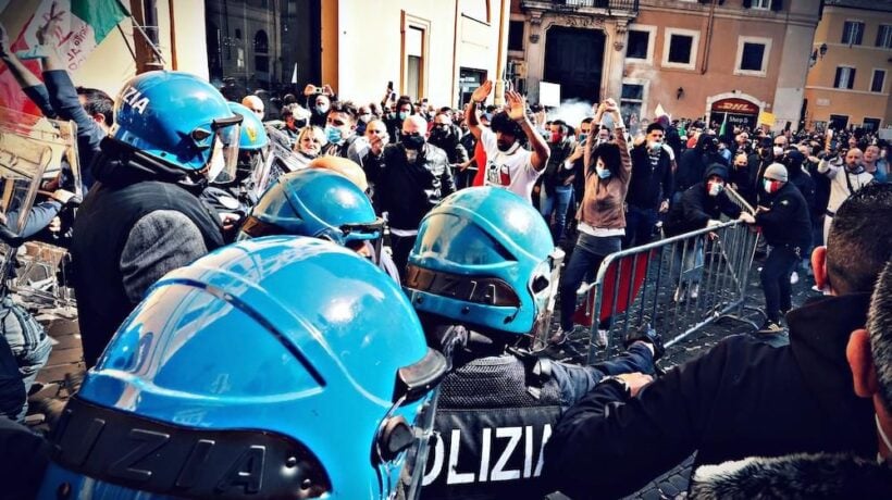 Infiltrati al corteo degli esercenti disperati