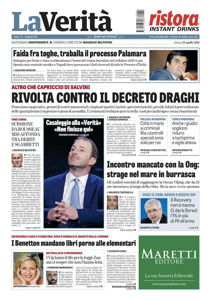 Oggi in edicola