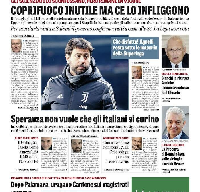 Oggi in edicola
