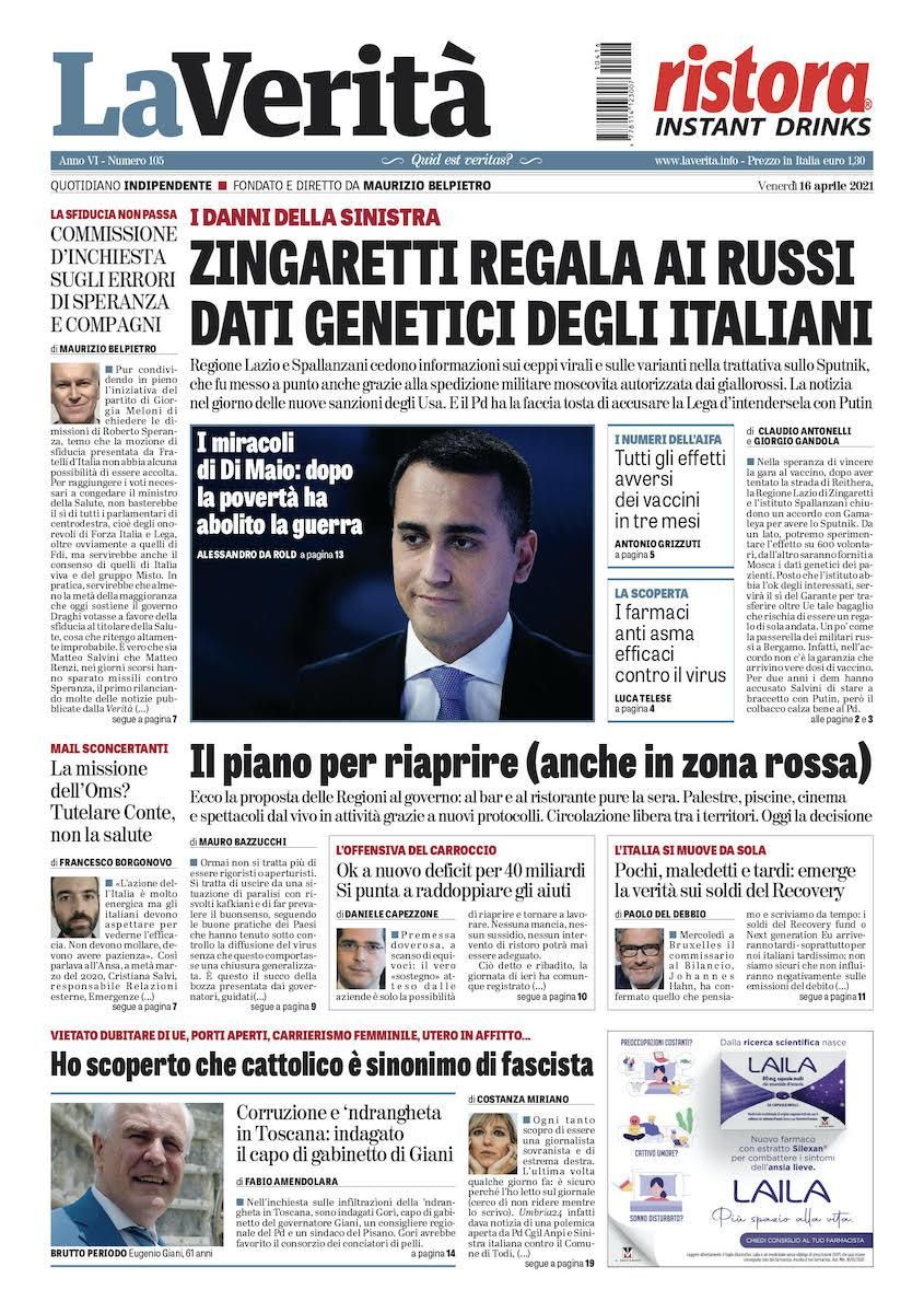 Oggi in edicola