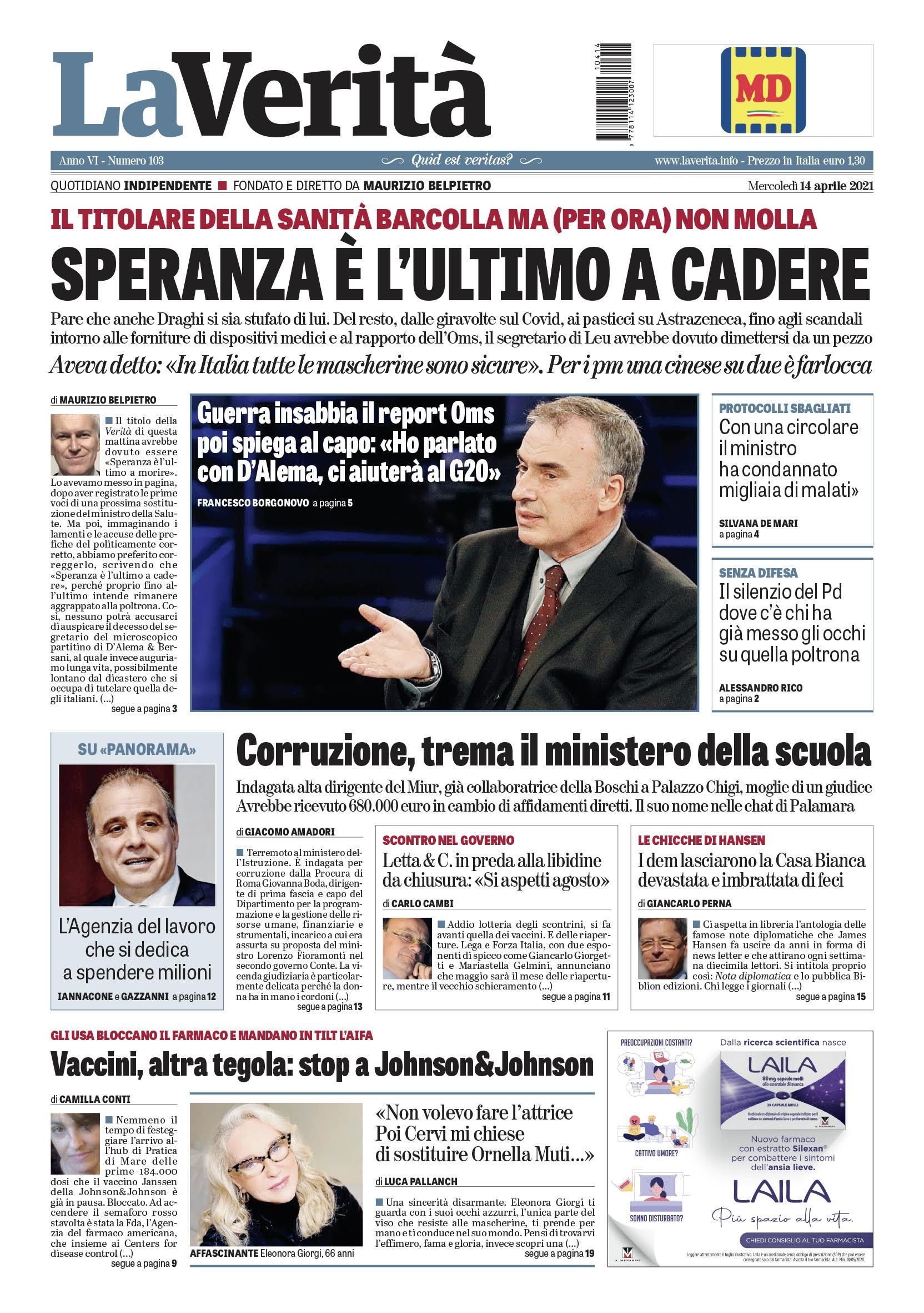 Oggi in edicola