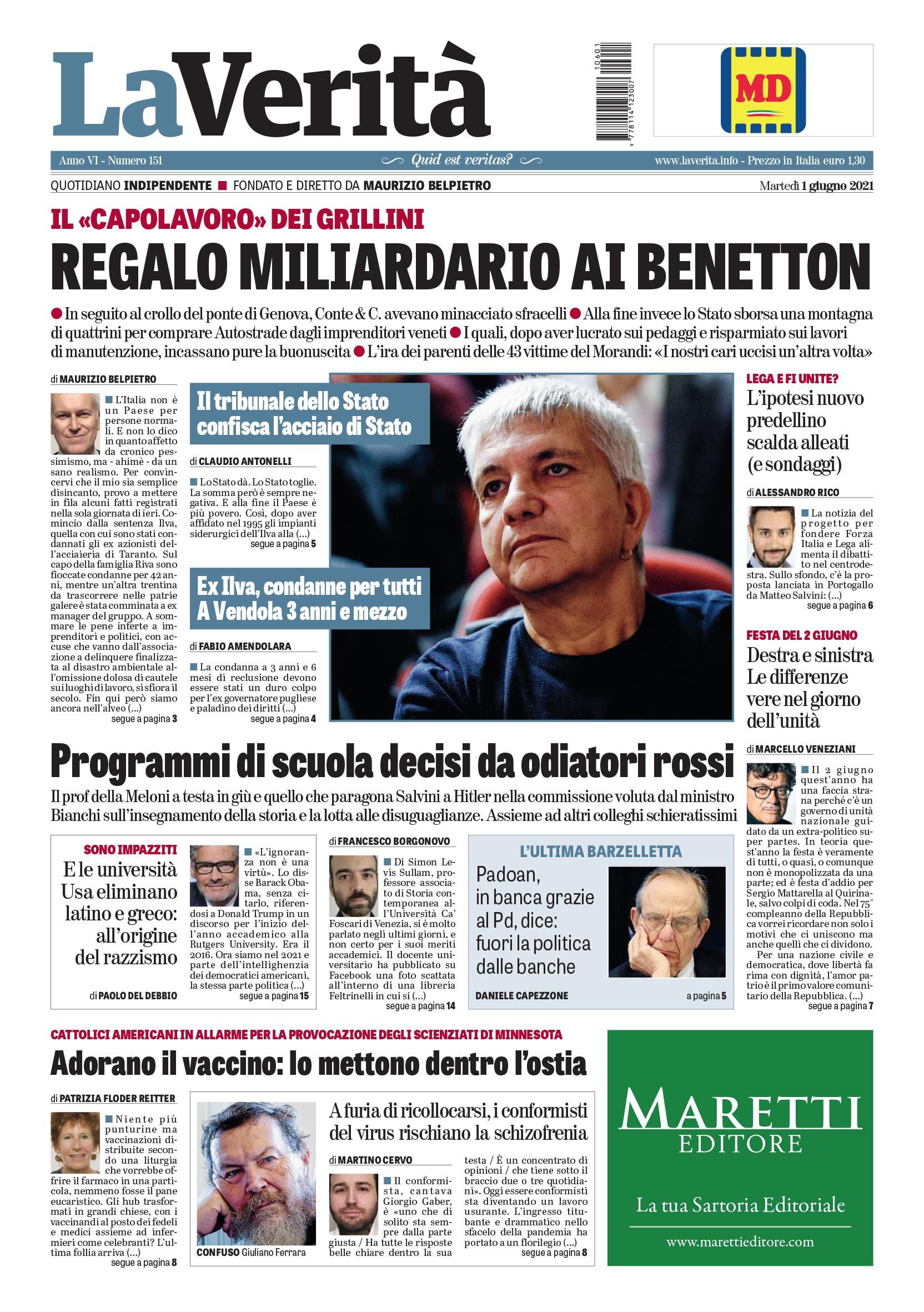 Oggi in edicola