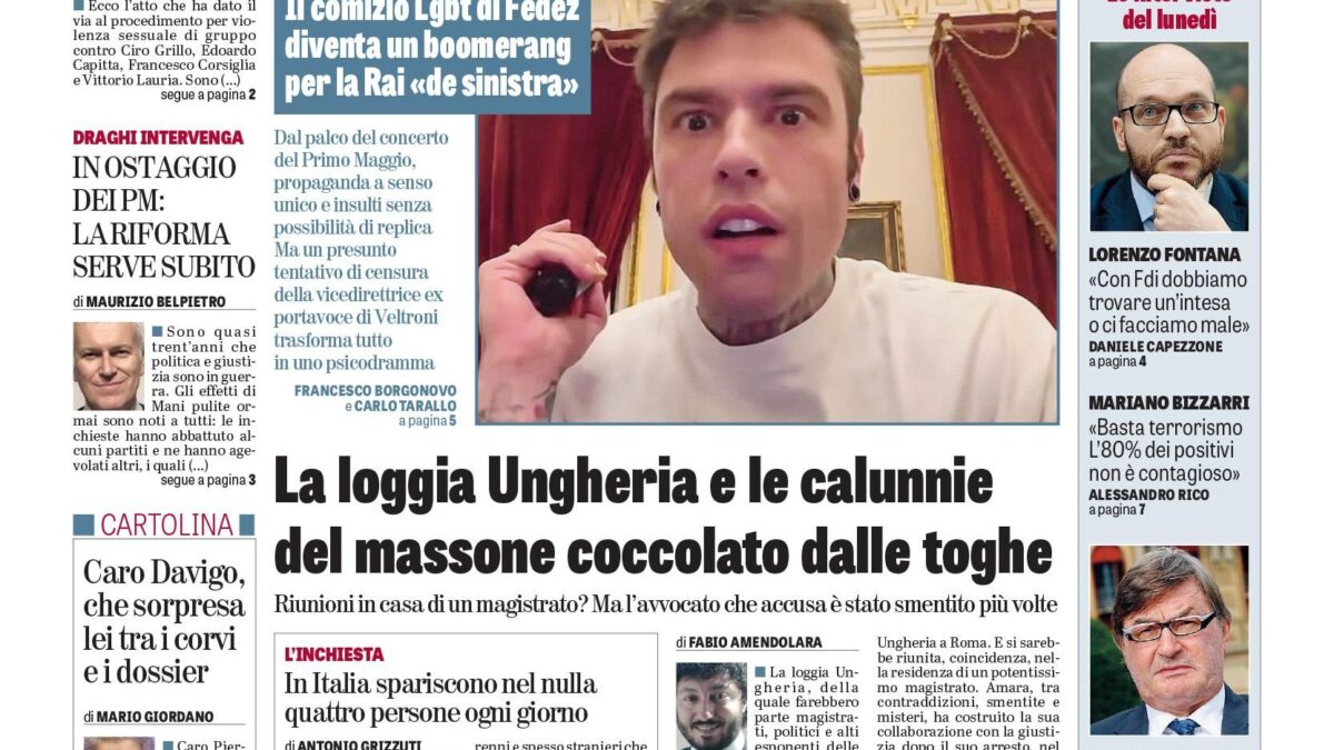 Oggi in edicola