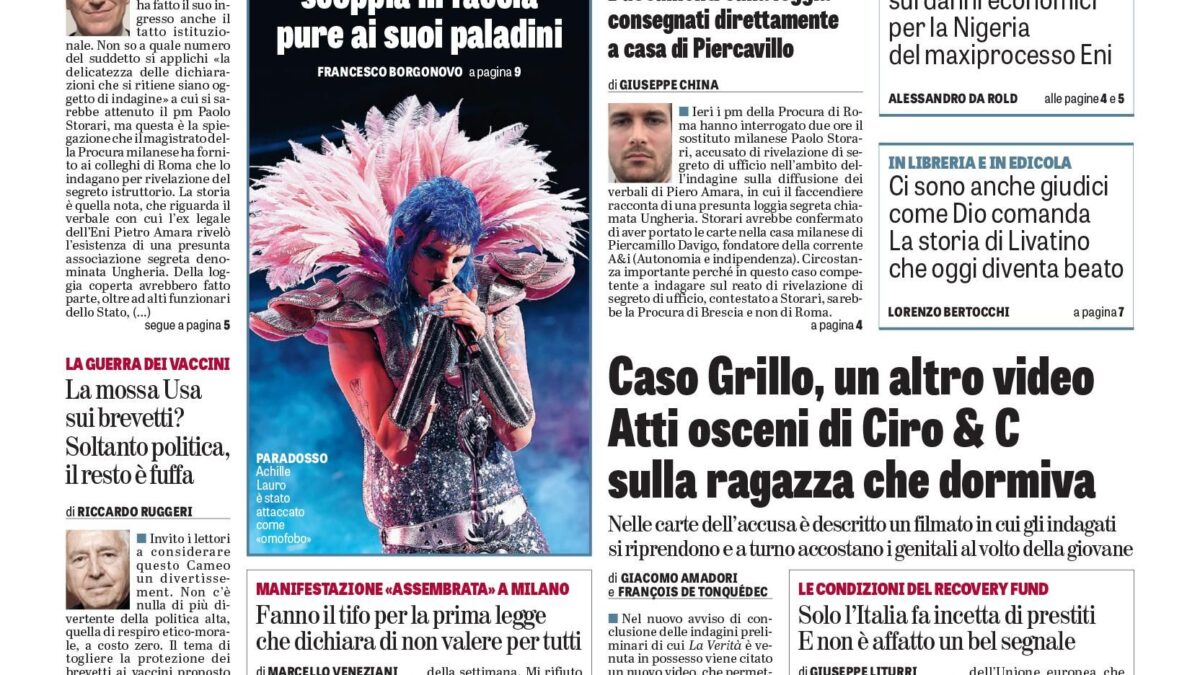 Oggi in edicola