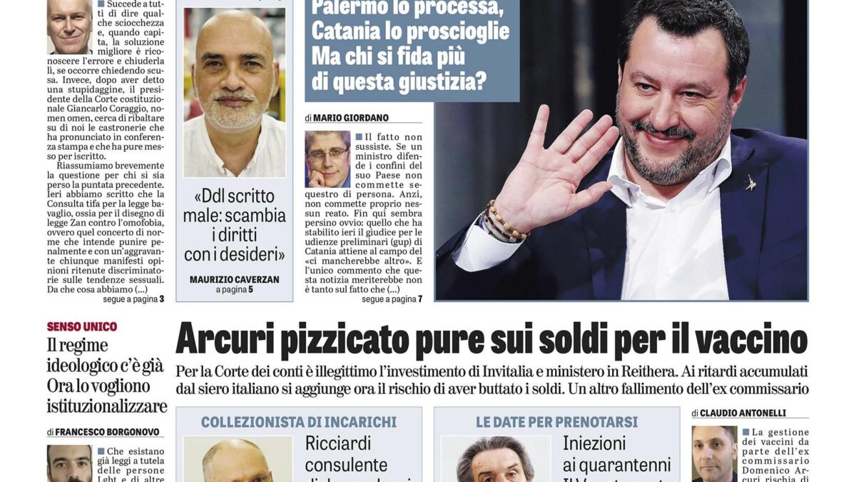 Oggi in edicola