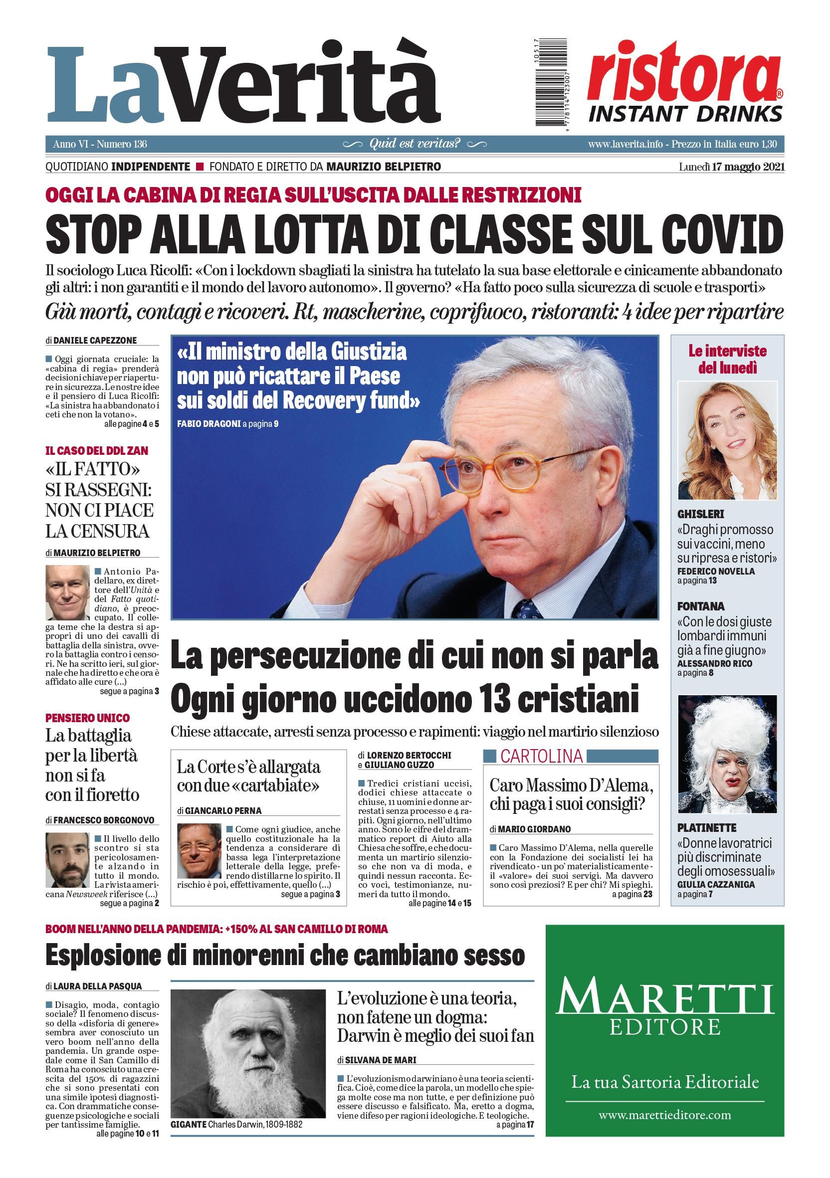 Oggi in edicola