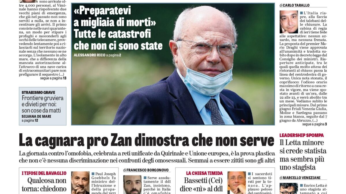 Oggi in edicola
