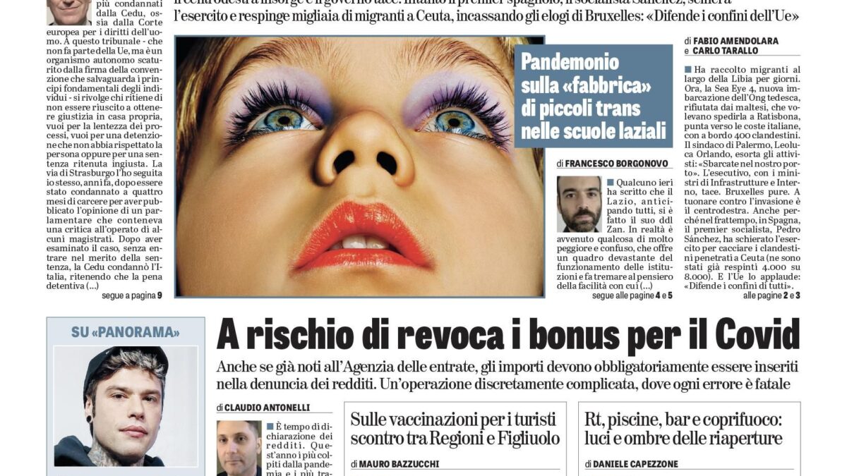 Oggi in edicola