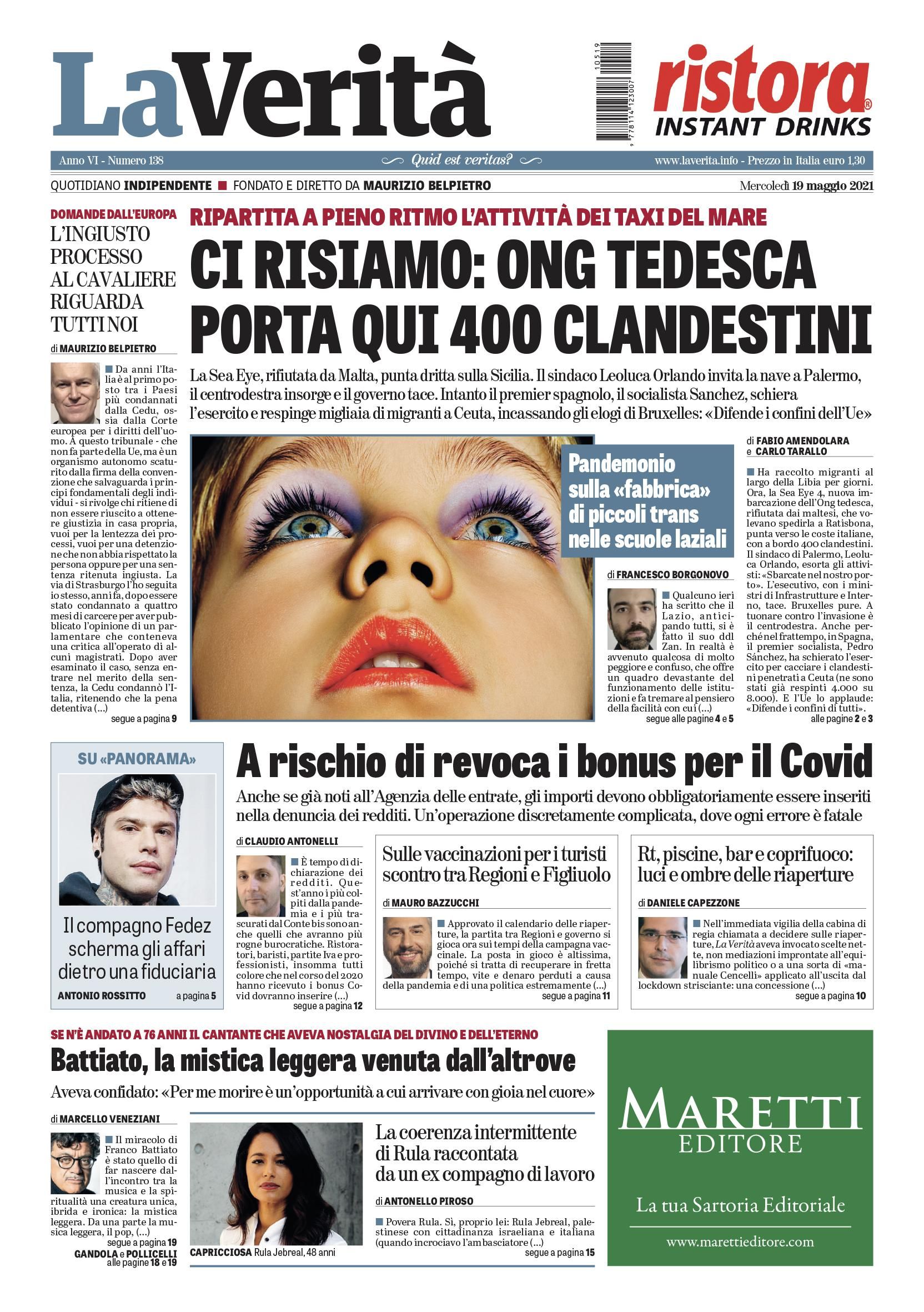 Oggi in edicola