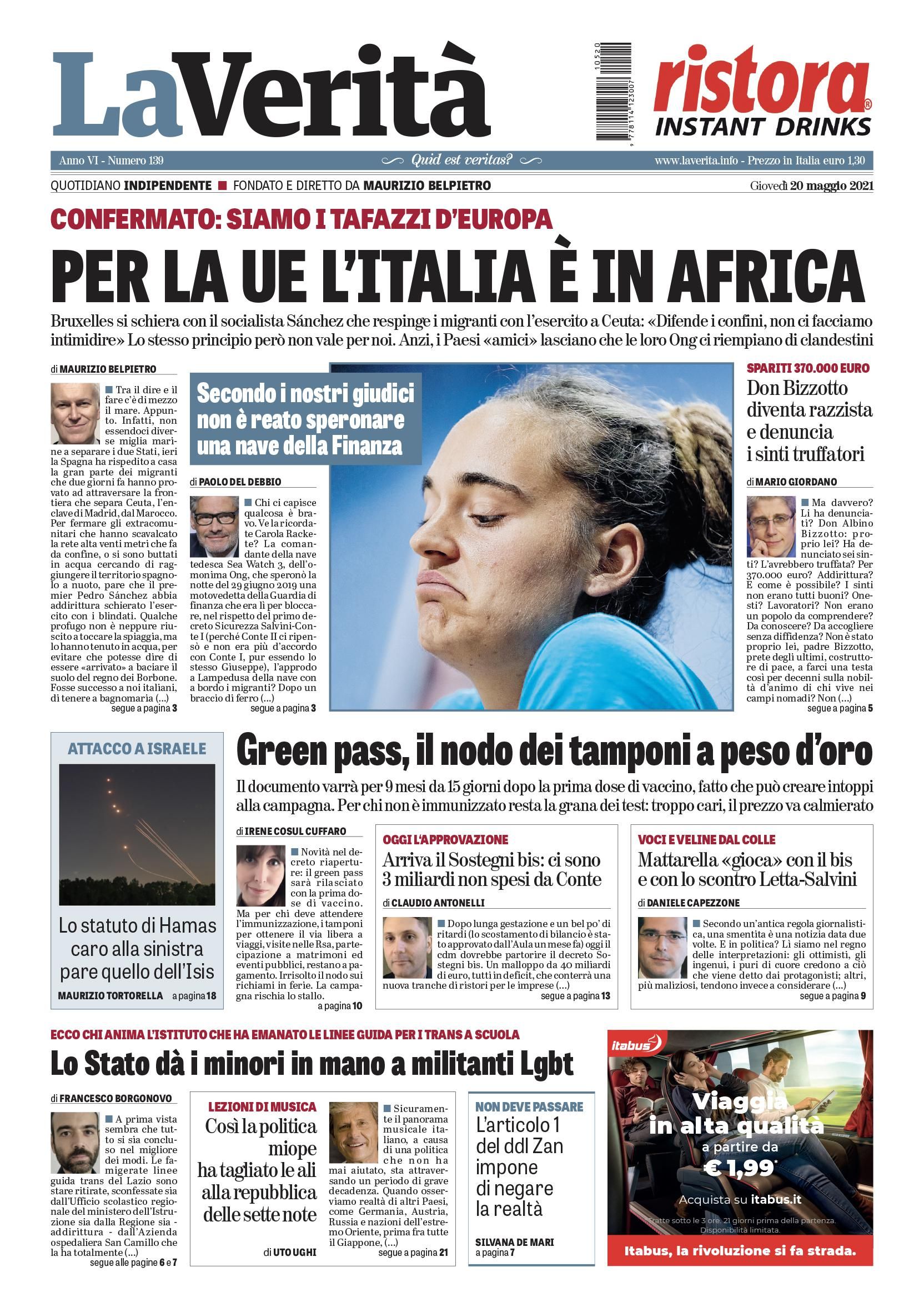 Oggi in edicola