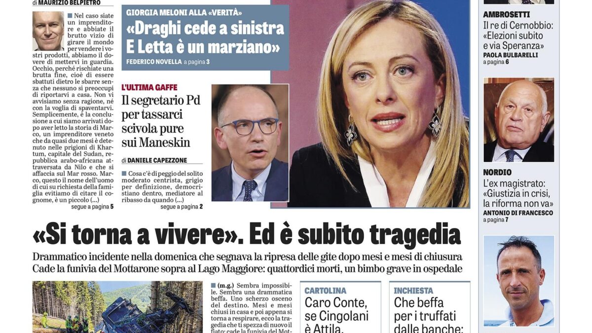Oggi in edicola