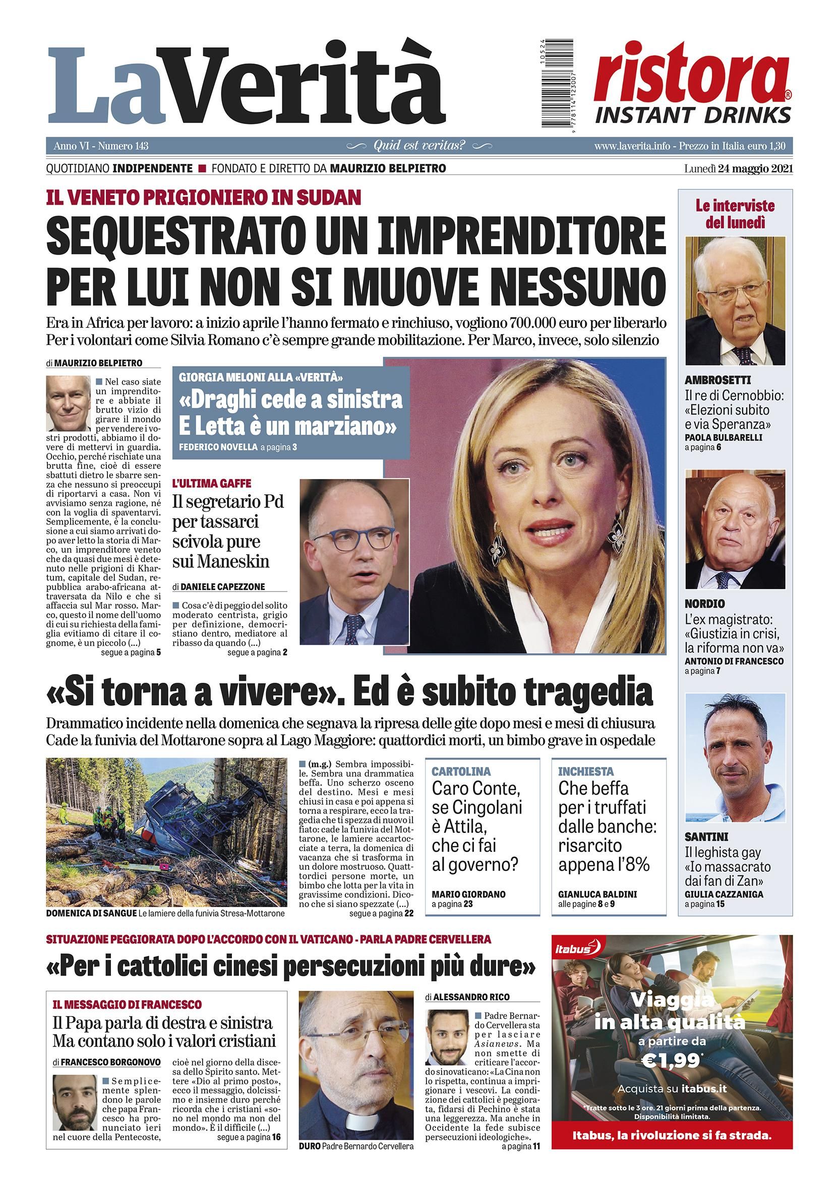 Oggi in edicola