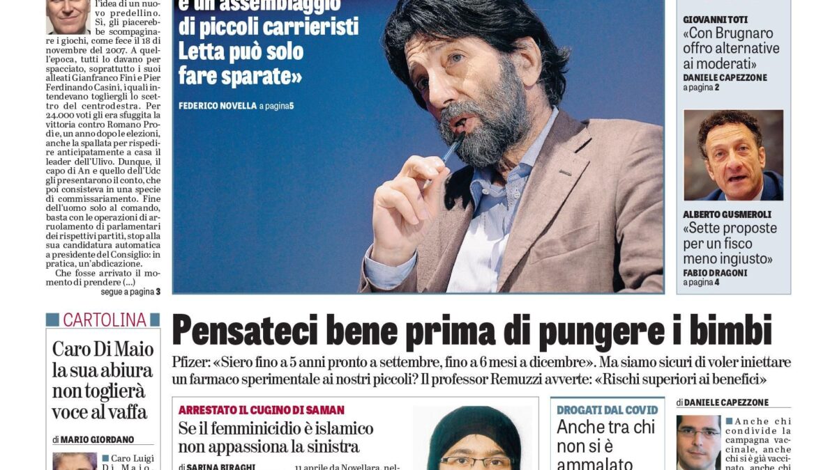 Oggi in edicola