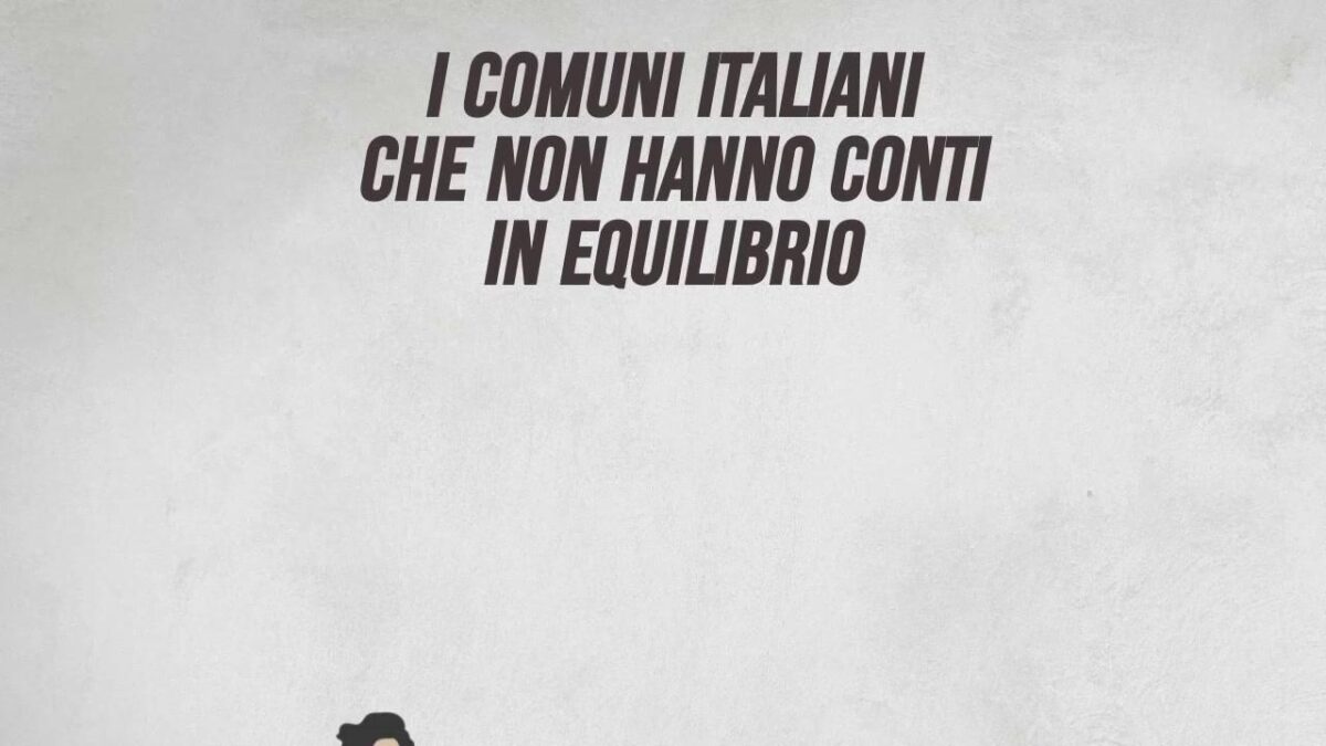 I comuni italiani che non hanno conti in equilibrio