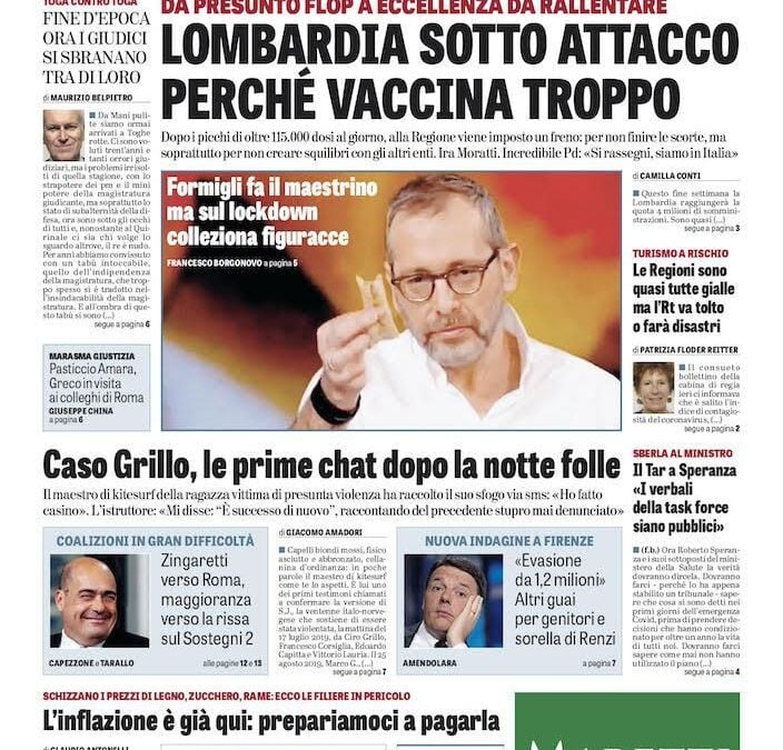 Oggi in edicola