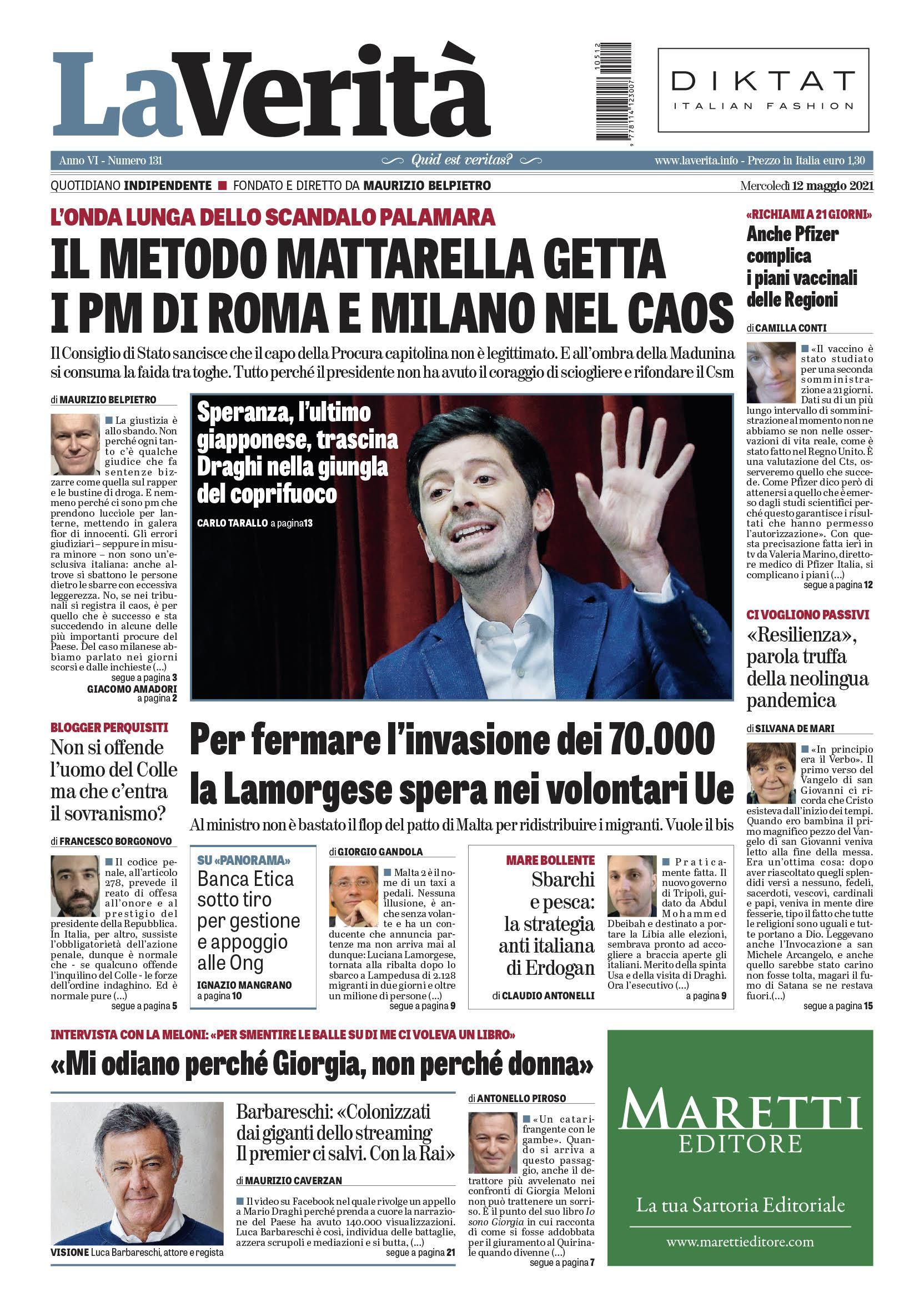 Oggi in edicola