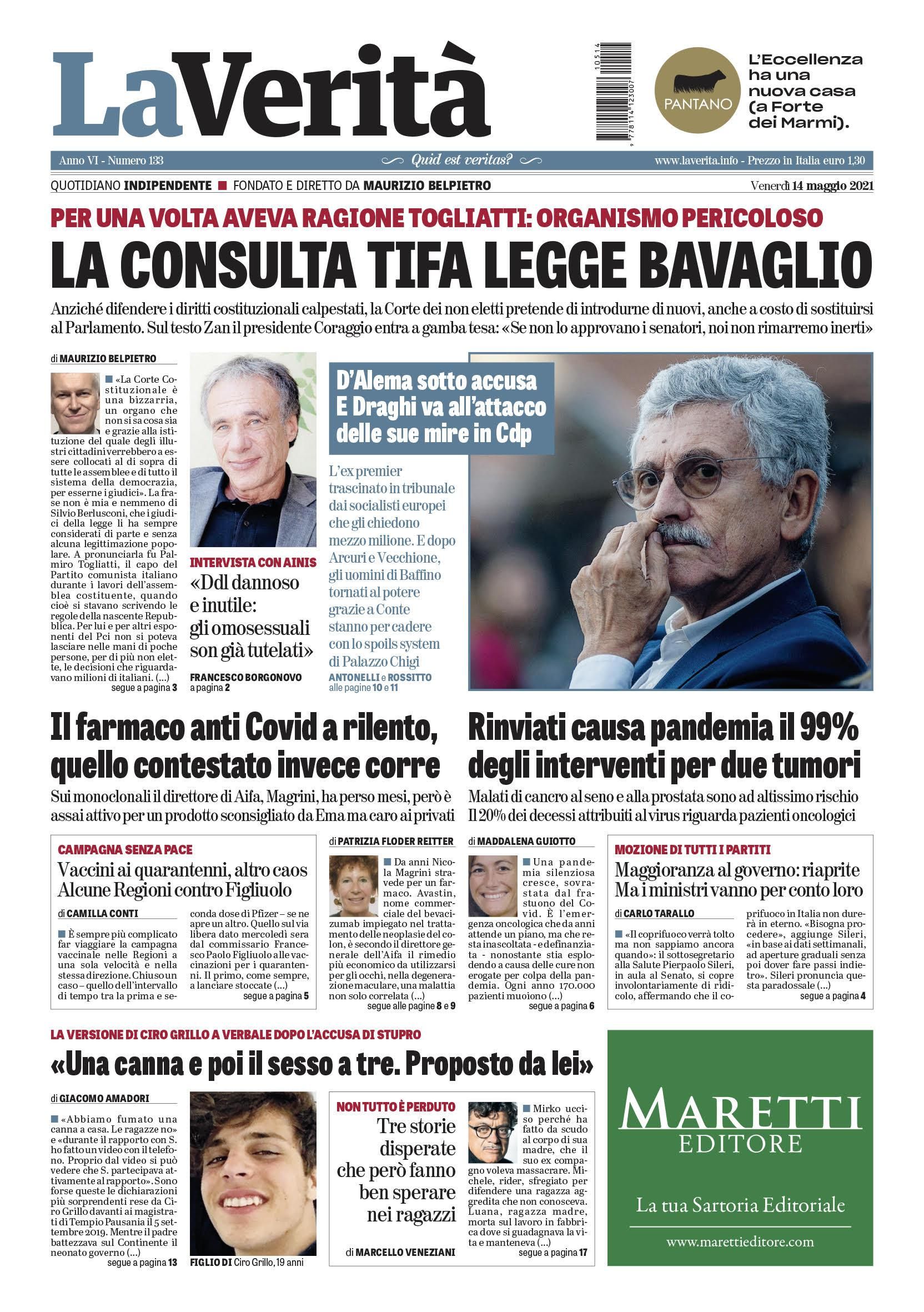 Oggi in edicola